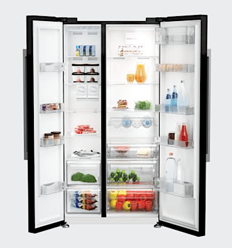 Beko Double Door 640L Fridge (piano black) pic 2