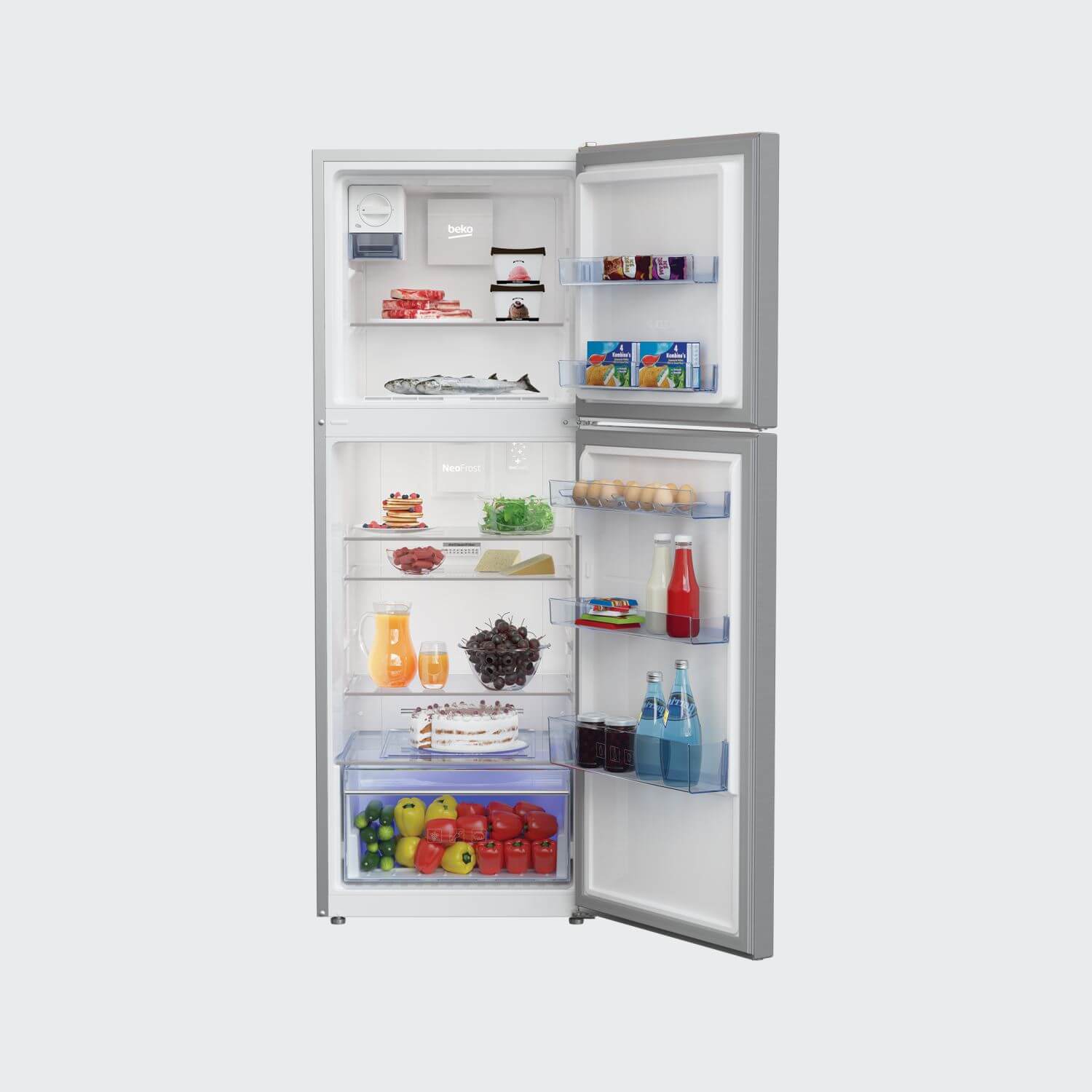 Beko Top Freezer 340L Fridge (Platinum Color) pic 2